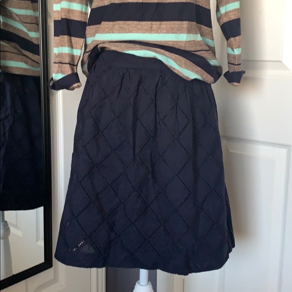⬇️REDUCED!! Anthropologie Tabitha navy skirt